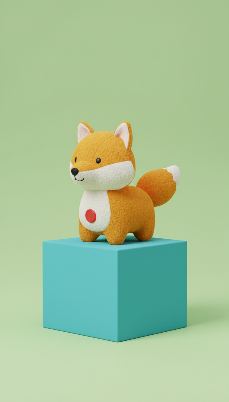 Plush Squeaky Dog Toy Rainbow